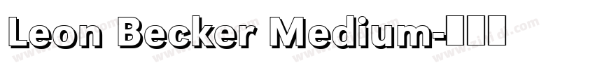 Leon Becker Medium字体转换